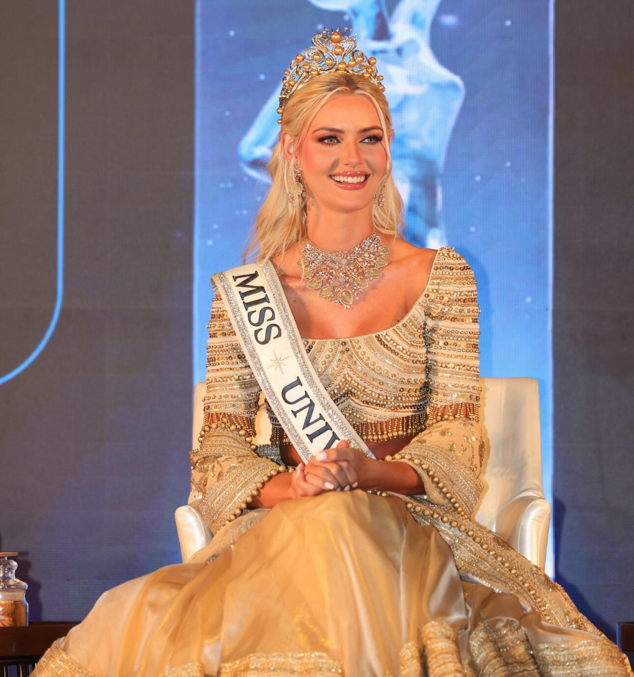 Miss Universe Victoria Kjaer Theilving is on a seven-day visit to India. She said: India's influence is increasing in the fashion industry at the global level