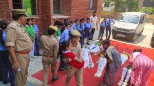 Mock drill at Seemax International School, rescue work training. hummernews.in