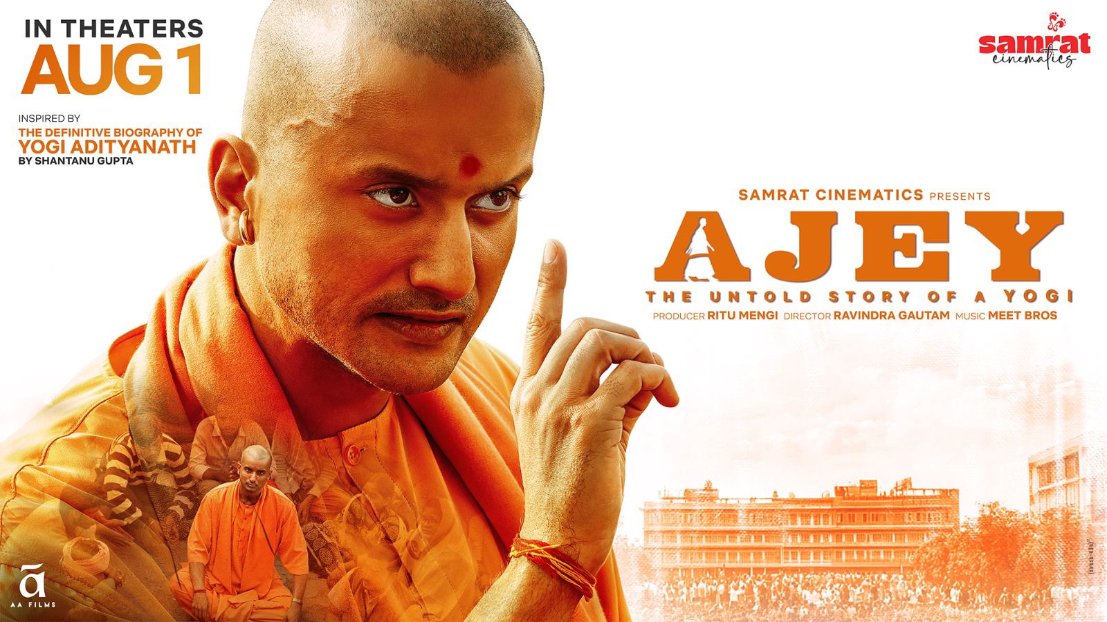 On the Occasion of Yogi Adityanath’s Birthday, "Ajey: The Untold Story of a Yogi" New Poster Unveiled — Film to Release on 1st August 2025 hummernews.in