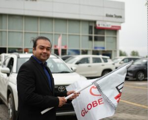 Globe Toyota Yamunanagar Hosts Successful Mileage Rally-Mr. Varun Chawla Achieves 35.2 KMPL with Hyryder Hybrid hummernews.in