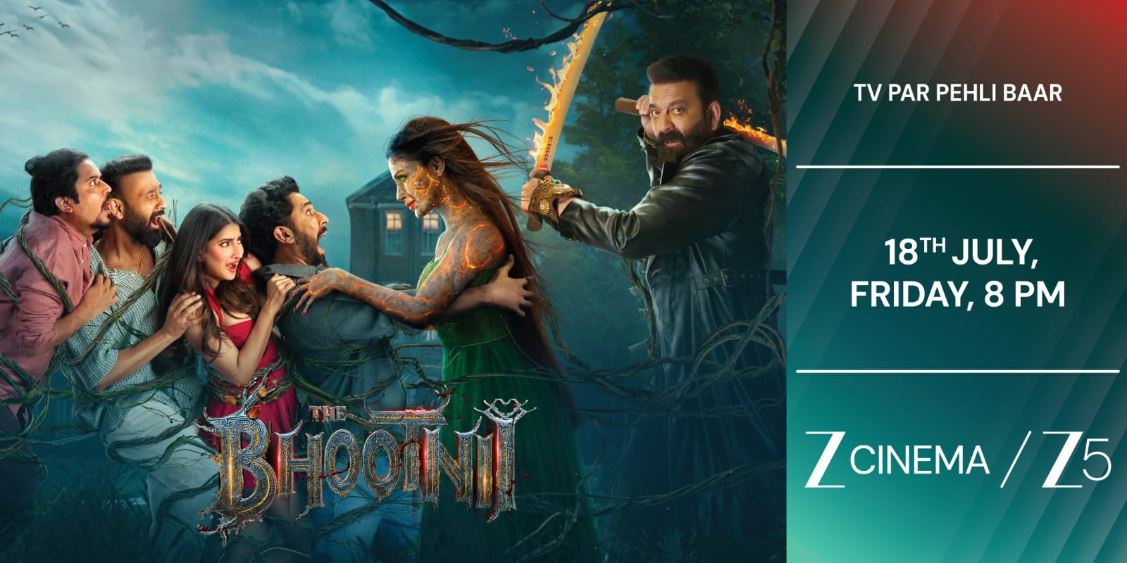 Zee Cinema and ZEE5 invite you to a hilariously haunted ride with ‘The Bhootnii’, starring Sanjay Dutt, Mouni Roy, Sunny Singh and Palak Tiwari hummernews.in