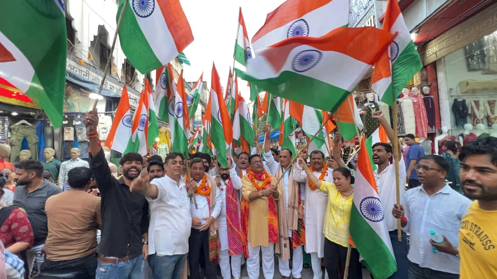 "Grand Tiranga Yatra by BJP Madangir Mandal on the Occasion of the 79th Independence Day" hummernews.in