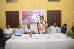 Central Minister Shobha Karandlaj Holds Review Meeting in Assam's Vishwanath District. hummernews.in