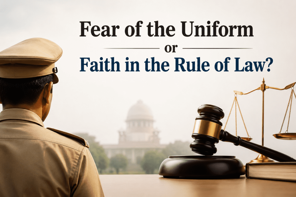 Fear of the Uniform or Faith in the Rule of Law? https://hummernews.in/